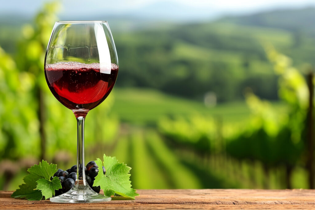 Un verre de vin bio