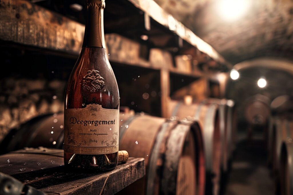 Quelles informations sur le dégorgement se trouvent sur la bouteille?
