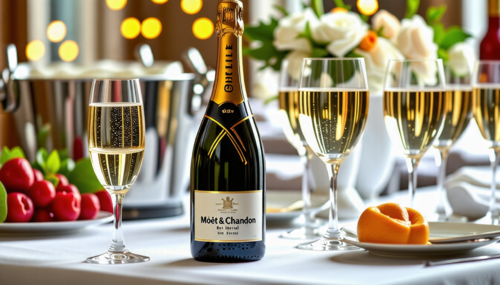 découvrez le champagne moët & chandon brut impérial, une cuvée d'élégance et de raffinement à moins de 50 euros. idéal pour toutes vos célébrations, ce champagne emblématique allie finesse et intensité, tout en restant accessible. commandez-le dès maintenant sur amazon et savourez un moment de luxe.