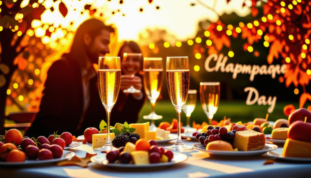 participez au champagne day le 25 octobre et célébrez l'amour du champagne avec des dégustations, des événements festifs et des moments mémorables. rejoignez cette journée dédiée à l'effervescence et partagez votre passion pour cette boisson raffinée.