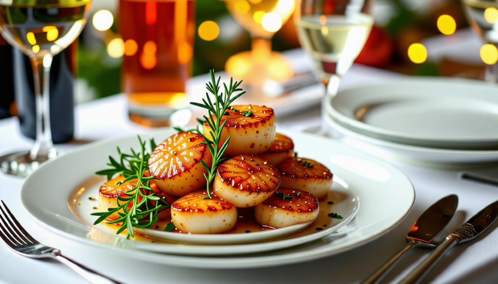 découvrez l'alcool idéal pour sublimer vos saint-jacques pendant les fêtes de fin d'année. oubliez le champagne et le vin blanc, et laissez-vous séduire par notre sélection inattendue qui éveillera vos papilles et mettra en valeur chaque bouchée.