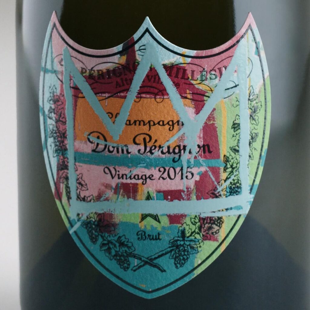 Dom Pérignon Vintage 2015: L'édition spéciale Jean-Michel Basquiat. La collection hommage est enrichie d'une seule pièce en 8 spécimens.