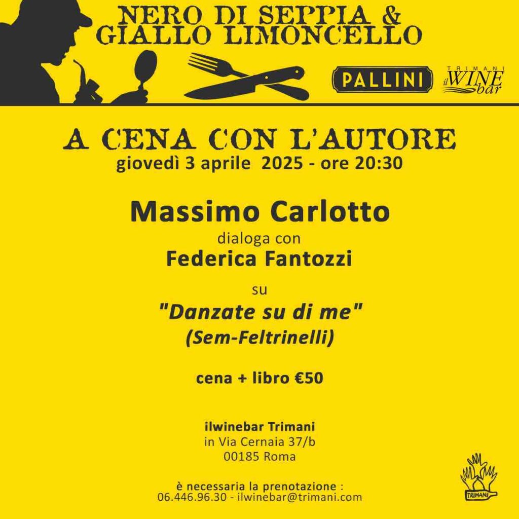 Limoncello Yellow rouvre les danses: le noir revient à Rome le 3 avril avec Massimo Carlotto