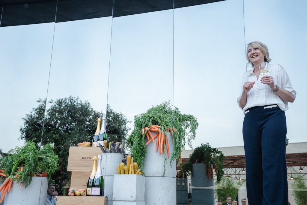 Krug dans la cuisine, hommage à la carotte: faire ses débuts en Italie pour la Grande Cuvée 173EME Édition et Rosé 29ème Édition