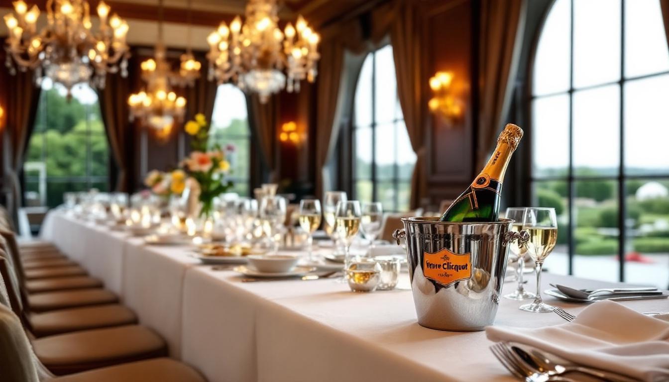 plongez dans l'univers effervescent de veuve clicquot cet été ! découvrez les lieux incontournables où vous pourrez savourer des champagnes d'exception, accompagnés de vues imprenables et d'expériences uniques. ne manquez pas l'occasion de célébrer l'art de vivre à la française.