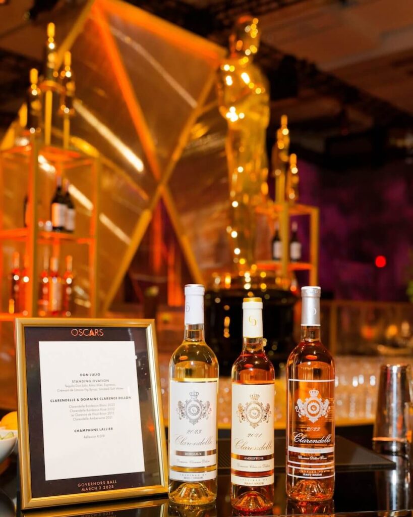 Quand Bordeaux défile sur le tapis rouge à Hollywood : Clarendelle et Domaine Clarence Dillon protagonistes aux Oscars 2026