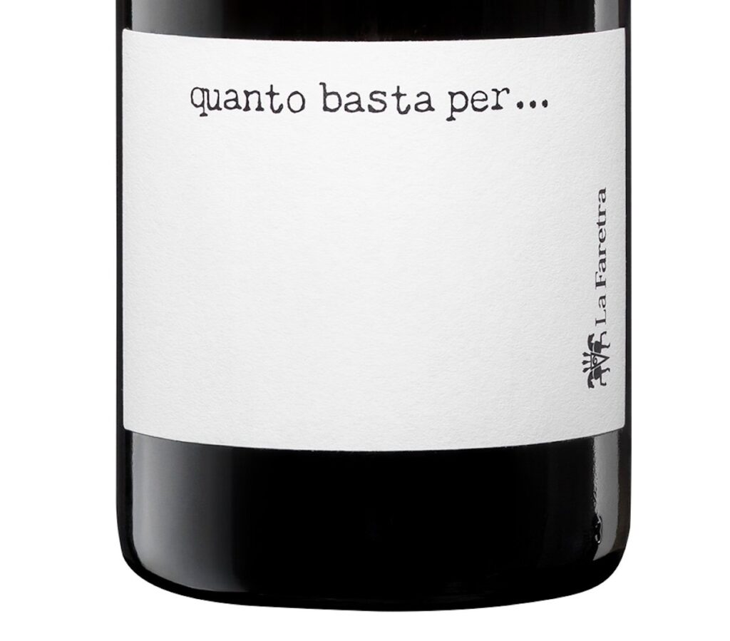 La Faretra presenta “Quanto Basta Per...”, bianco igt Toscana in formato 500 ml con etichetta personalizzabile.