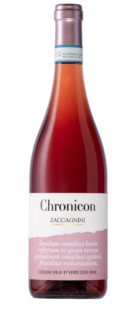 Chronicon de Zaccagnini valorise le Pecorino, Passerina, Cerasuolo et Montepulciano d'Abruzzo DOC avec un style frais et territorial.