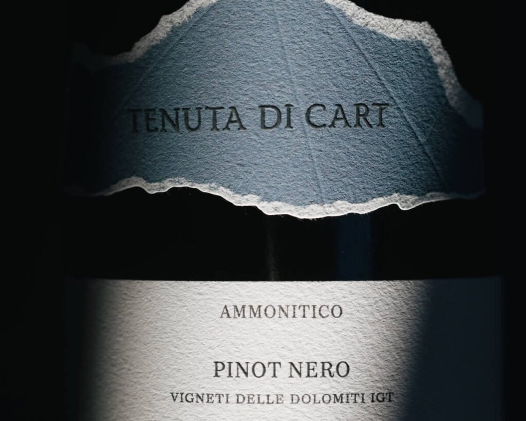 Ammonitico est né : Francesco Drusian lance le Pinot Noir Dolomiti Igt tranquille de Tenuta di Cart qui va au-delà des bulles.