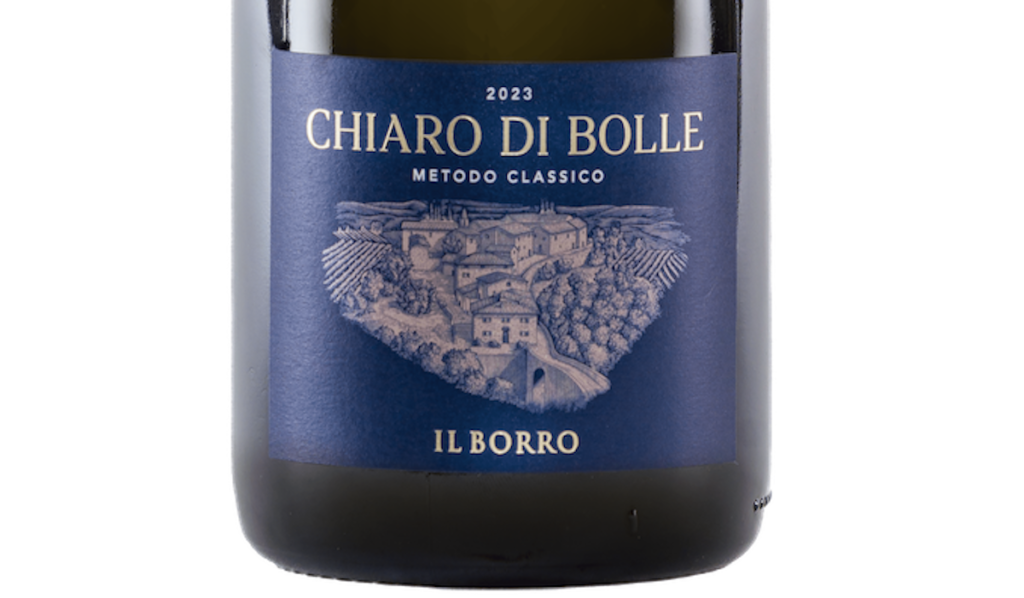 Il Borro lancia Chiaro di Bolle 2023: Metodo Classico Blanc de Noirs da Sangiovese, 18 mesi sui lieviti e identità toscana contemporanea.